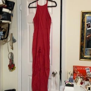 Urban Outfitters reddish pink jumpsuit- SOLD